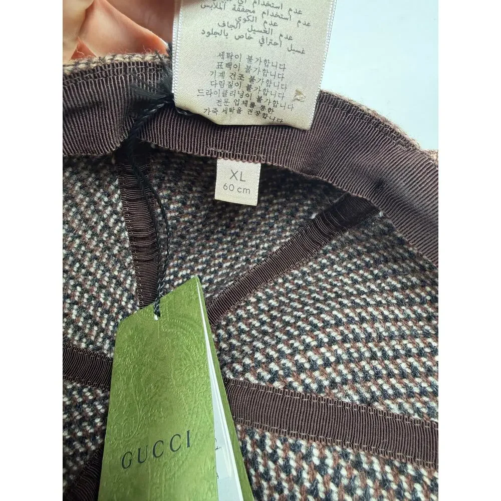 Gucci Jumbo Wool Cap Brown NEW with tags!